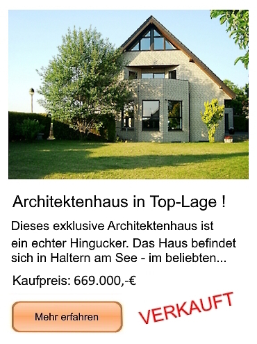 Informationen zum Architektenhaus in Haltern am See